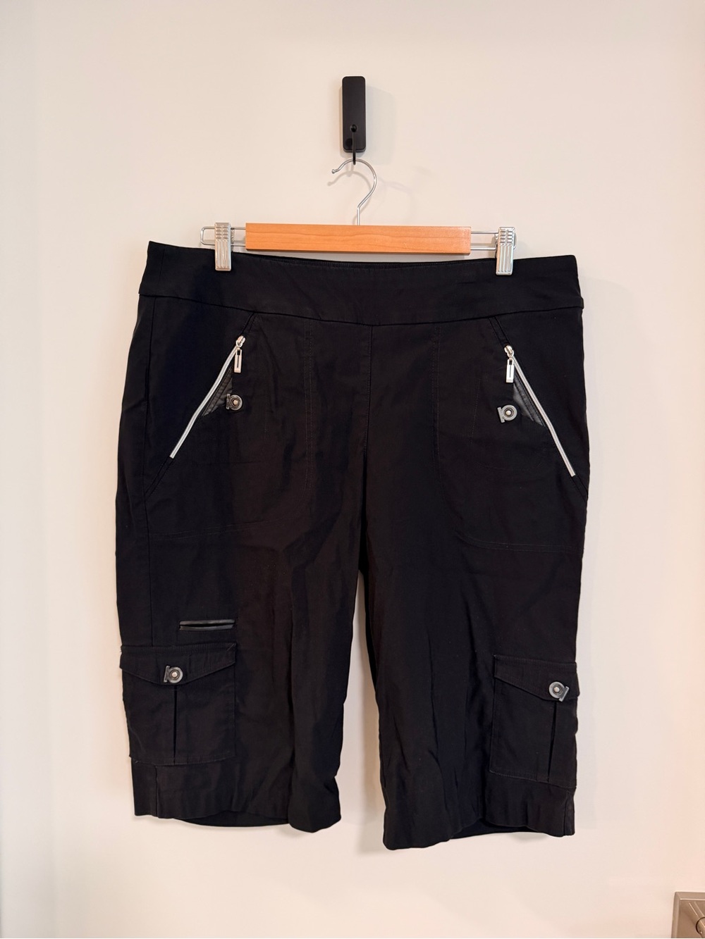 jamie sadock Black Cargo Bermuda Shorts